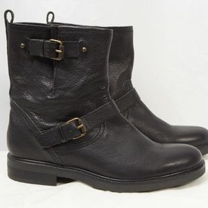 J.Crew Leather Moto Biker Boots Size 9